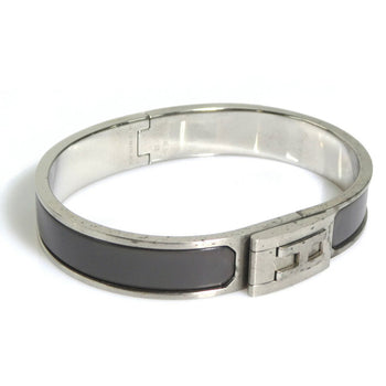 Hermes Hermes Bangle Bracelet Metal Matte Silver Grey