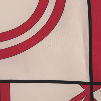 Hermes Herms Carr 65 "En Desordre" (Disorderly) Brides De Gala Silk Scarf/Muffler In Black