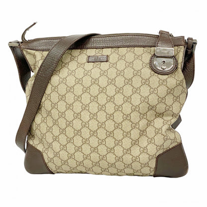 Gucci Gg Supreme Shoulder Bag 148476 Brown