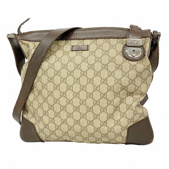 Gucci Gg Supreme Shoulder Bag 148476 Brown