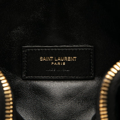 Saint Laurent Ysl Logo Gaby Shoulder Bag 733667 Black Leather