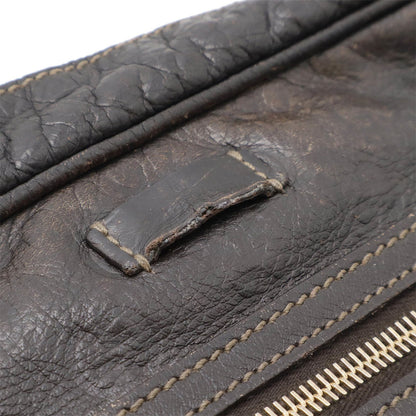 Gucci Guccissima Shoulder Bag Leather Dark Brown 201448