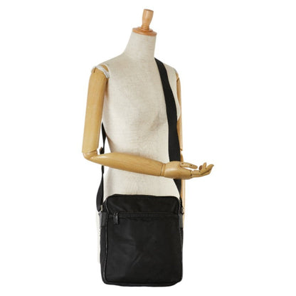 Prada Tessuto Shoulder Bag With Triangle Logo Plate