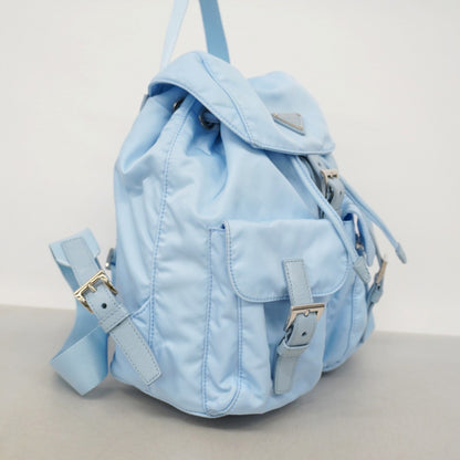 Prada Tessuto Backpack In Sky Blue Nylon