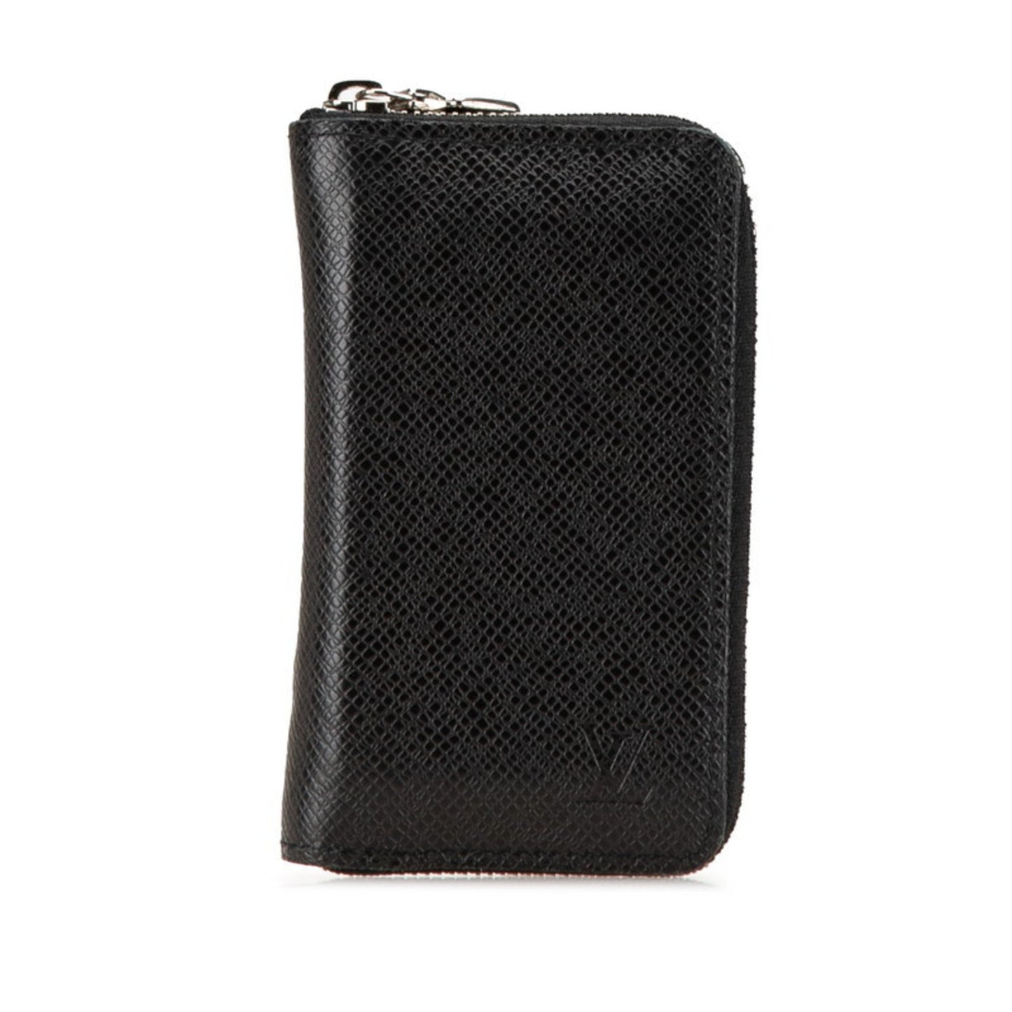 Louis Vuitton Taiga Zippy Coin Purse Case M32832 Ardoise Black Leather