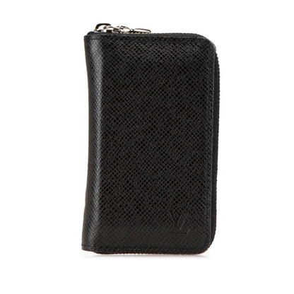 Louis Vuitton Taiga Zippy Coin Purse Case M32832 Ardoise Black Leather