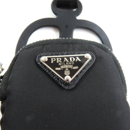 Prada 1Zt016 Renylon Smartphone Case Shoulder Pouch With Triangular Logo Plate