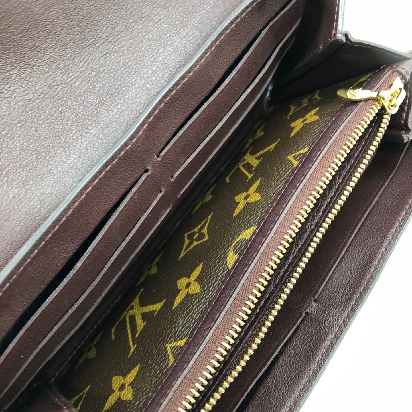 Louis Vuitton M60362 Portefeuille Elysee Long Wallet Brown Monogram Canvas Leather