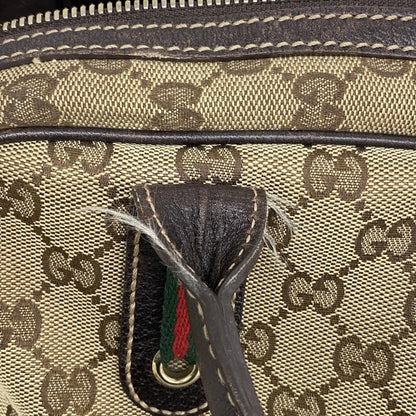 Gucci Gg Canvas Sherry Line Princess Shoulder Bag 161720 Brown