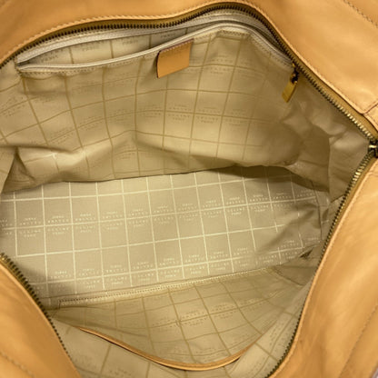 Celine Handbag Leather Orange Beige