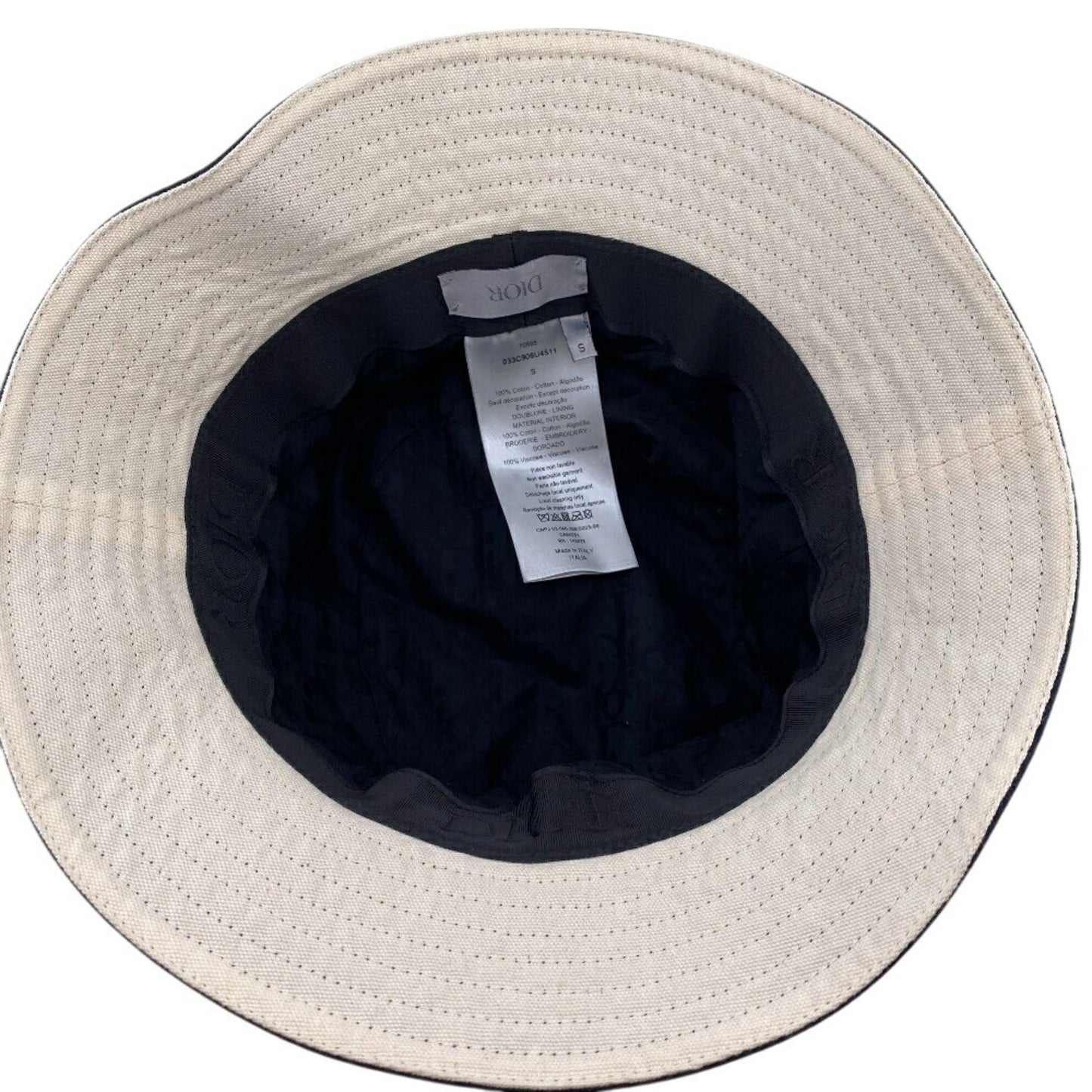 Christian Dior Dior 033C906U4511 X Travis Scott Cactus Jack Bucket Hat Black