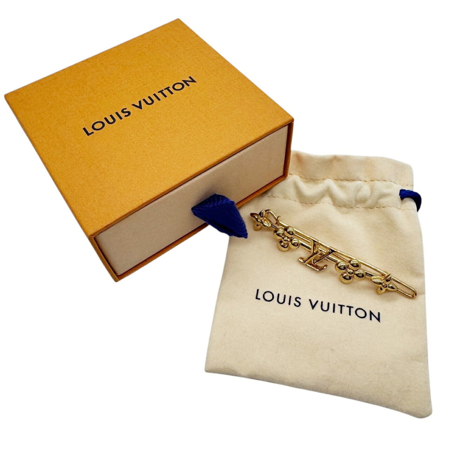 Louis Vuitton Baby Louis Barrette Hair Clip Gp M01670 Le5203