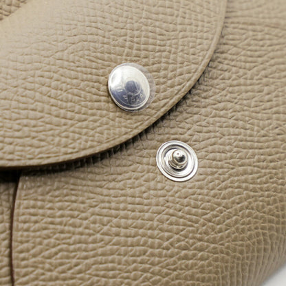 Hermes Herms Calvi Duo Etoupe Epson W-Stamped Wallet/Coin Case