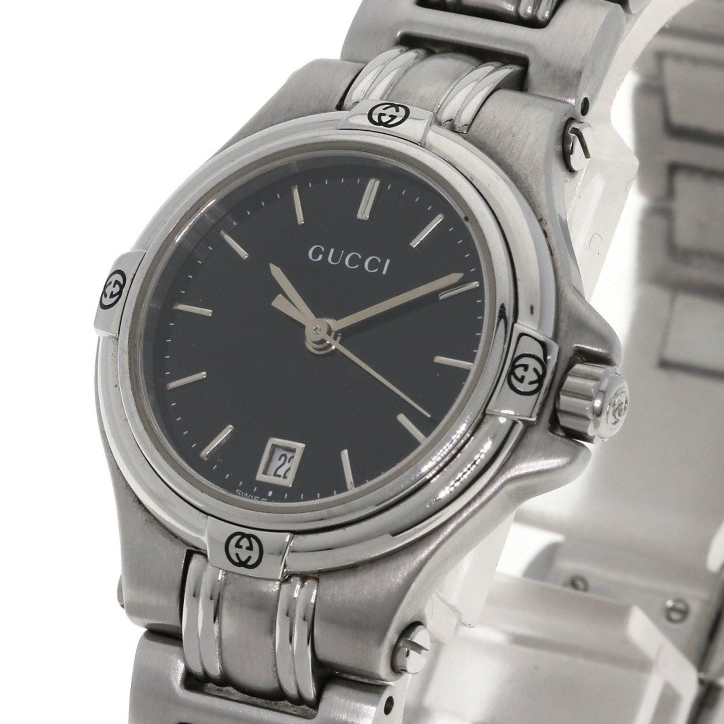 Gucci 9040L Stainless Steel/Ss