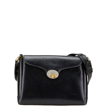 Gucci Old Shoulder Bag Black Leather