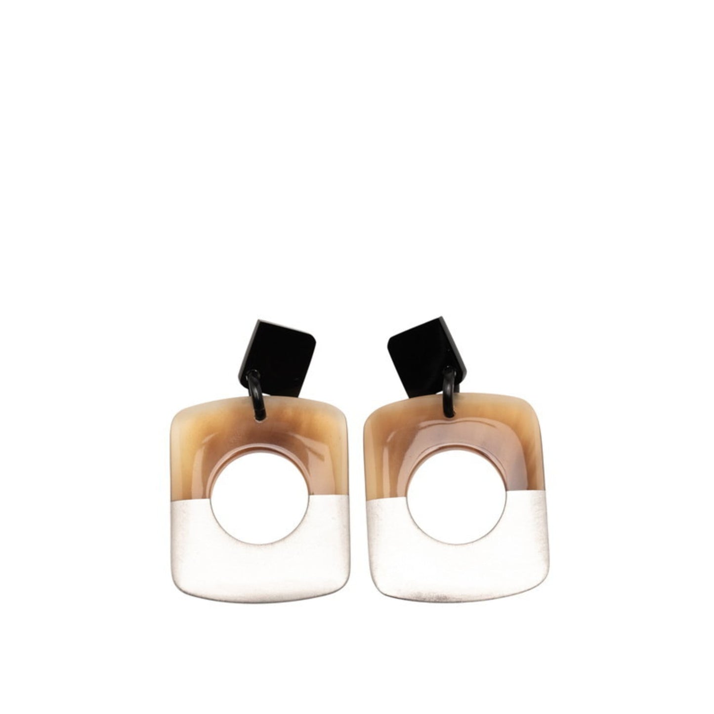 Hermes Herms Serie Dalva Stud Earrings In Silver