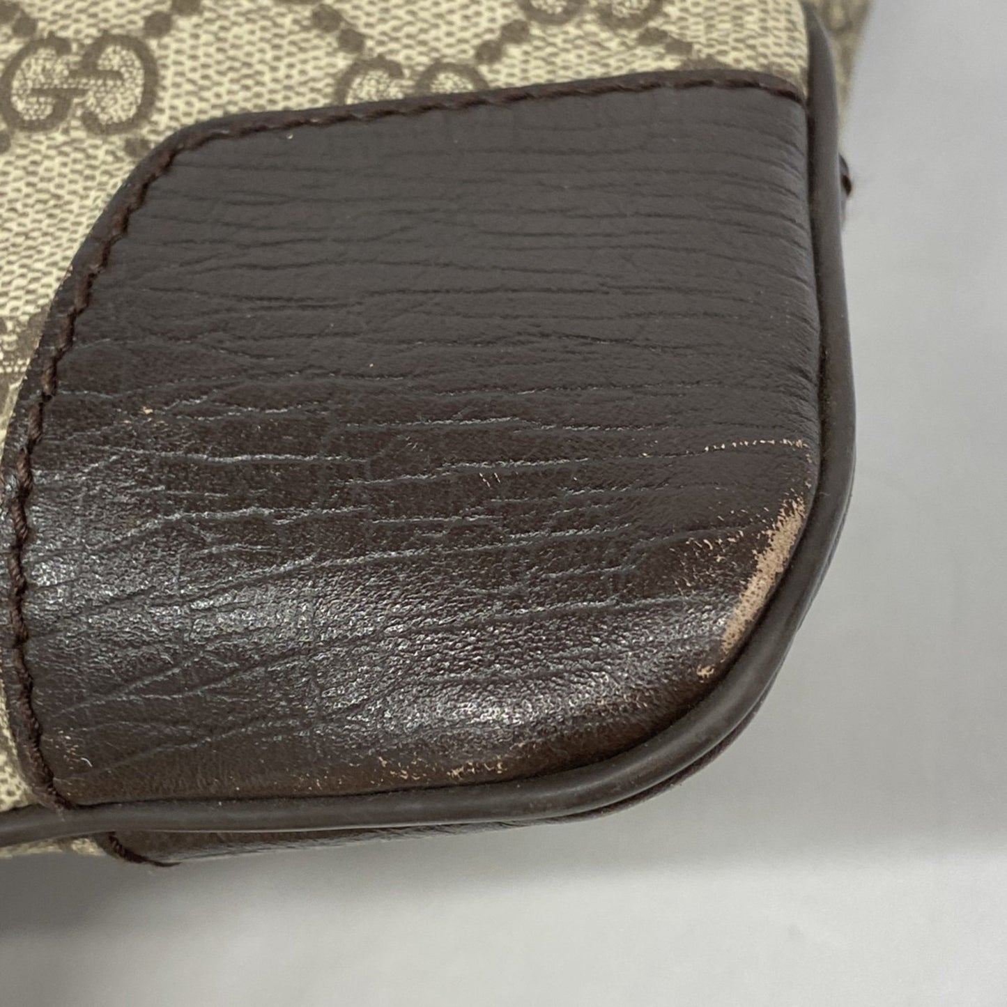 Gucci Gg Supreme Shoulder Bag 148476 Brown