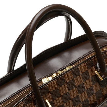 Louis Vuitton Damier Saria Horizontal Handbag N51282 Brown Leather