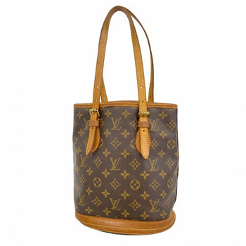 Louis Vuitton Monogram Bucket Pm Tote Bag M42238 Brown
