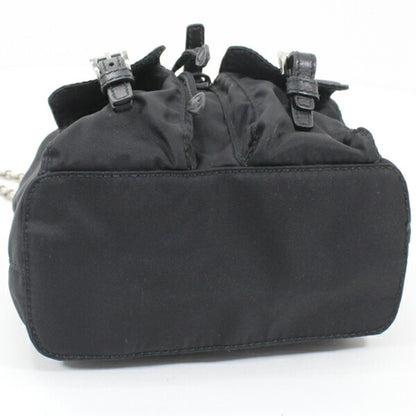 Prada Prada Shoulder Bag Mini Backpack Nylon Black 1Bh029