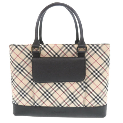 Burberry Nova Check Leather Beige Handbag 1345Burberry