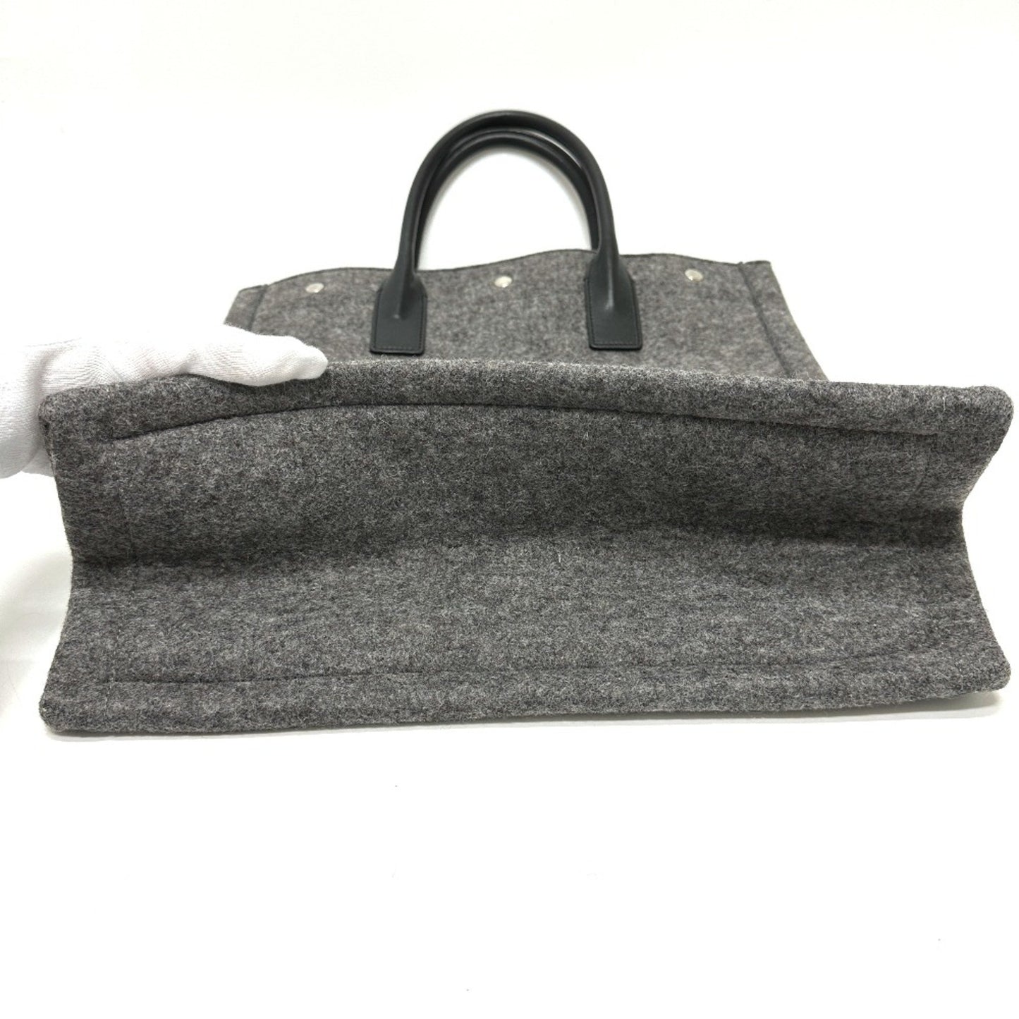 Saint Laurent Paris 632539 Shoulder Bag Hand Bag Bag Tote Bag Gray Black
