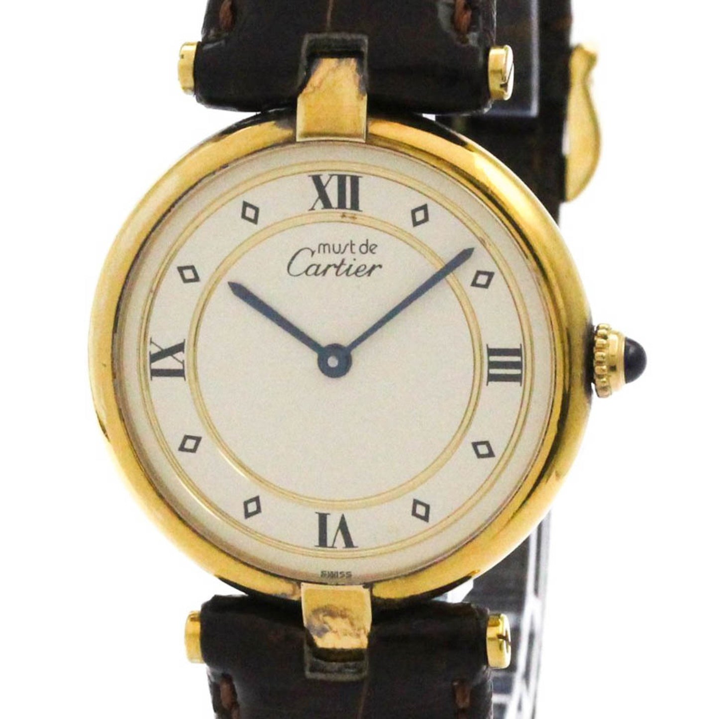 Cartier Must Vendome Gold Plated Quartz