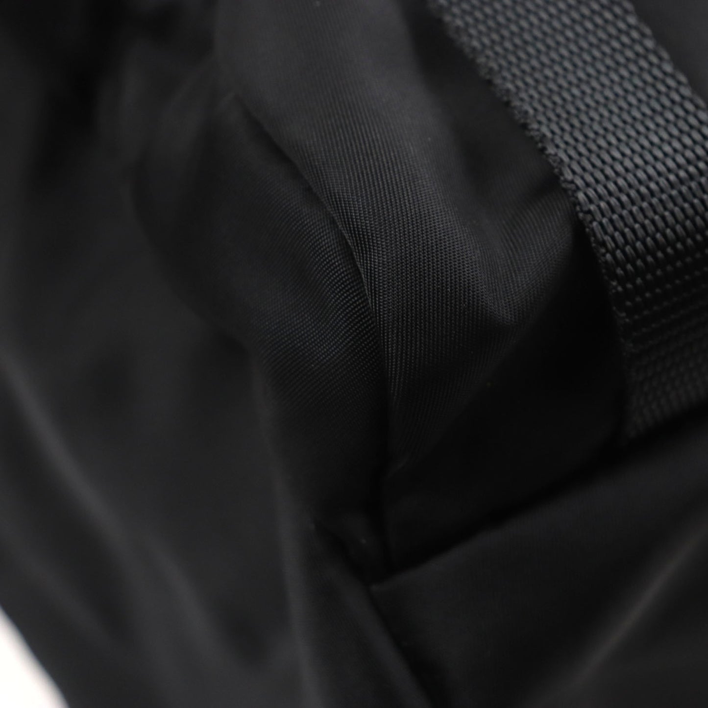 Prada Tessuto Nylon Backpack With Triangle Logo And Plate