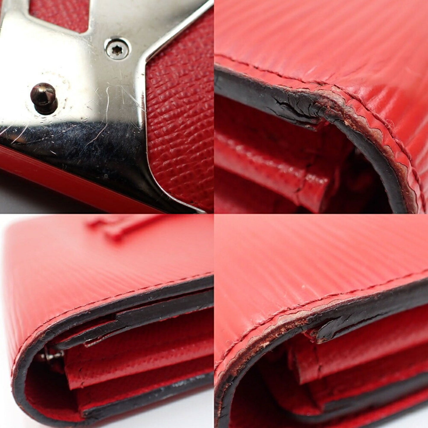 Louis Vuitton Epi Leather Portefeuille Louise Bifold Long Wallet