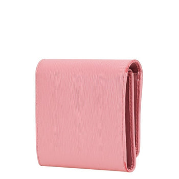 Prada Tri-Fold Wallet Pink Leather