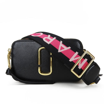 Marc Jacobs Shoulder Bag M0014146 Black White Pink Leather