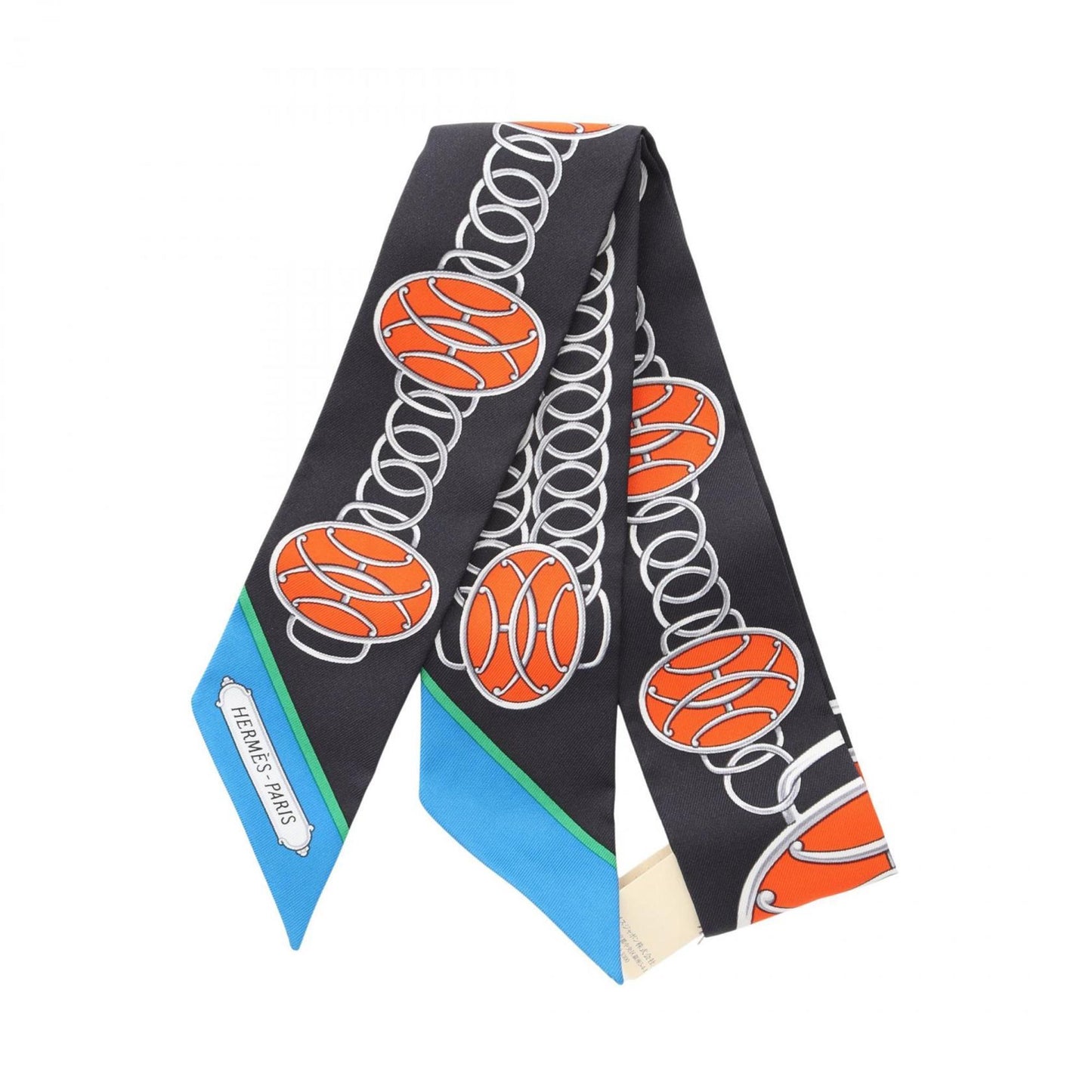 Hermes Herms Twilly Lift Profile Silk Scarf