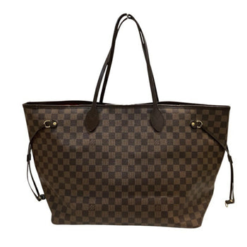 Louis Vuitton Neverfull Gm Damier Ebene Tote Bag N51106 Fl2191 Large Kb-9896