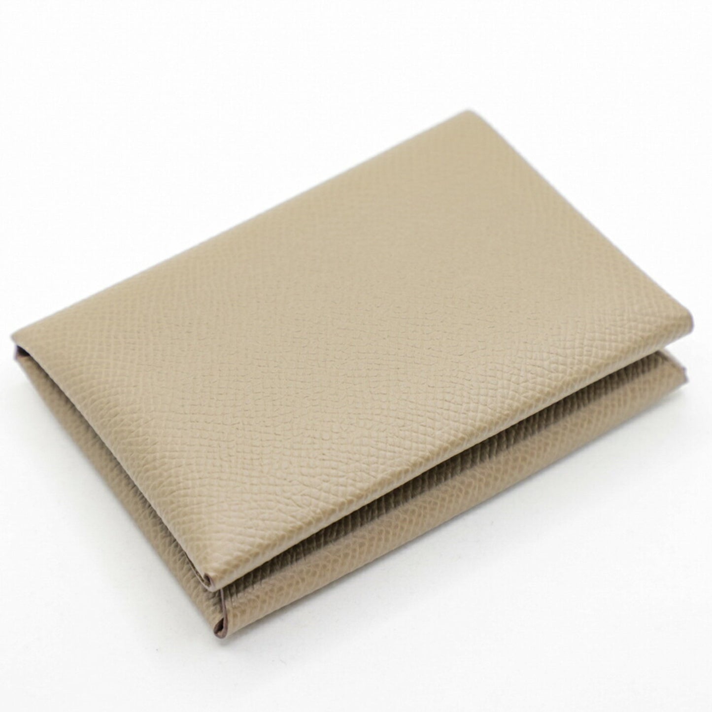 Hermes Herms Calvi Duo Etoupe Epson W-Stamped Wallet/Coin Case