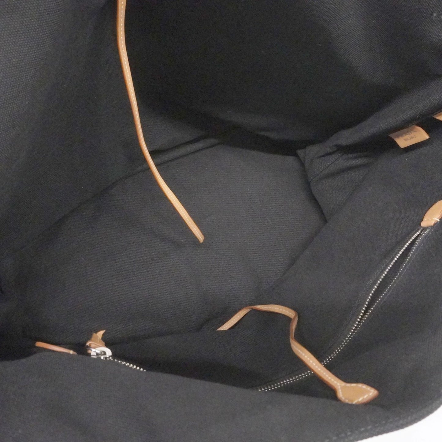 Prada Canapa Canvas Tote Bag