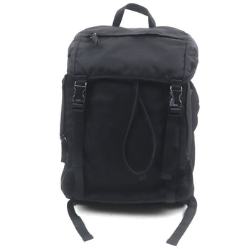 Prada Tessuto Nylon Backpack With Triangle Logo And Plate