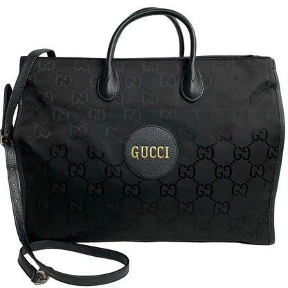 Gucci Off The Grid Gg Monogram Leather Canvas 2-Way Shoulder Bag