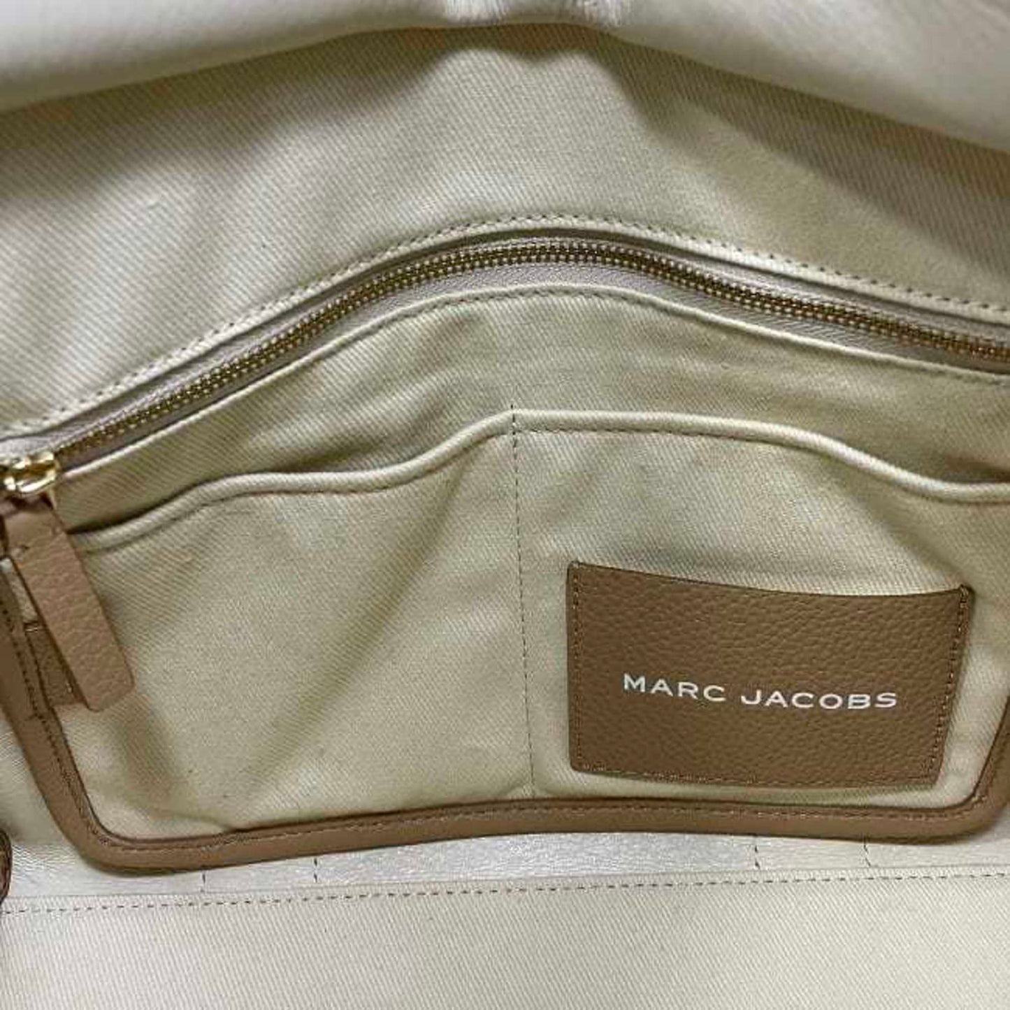 Marc Jacobs 2-Way Bag The Tote Ec-23445 Beige H004L01Pf21 Leather Tote Shoulder Crossbody