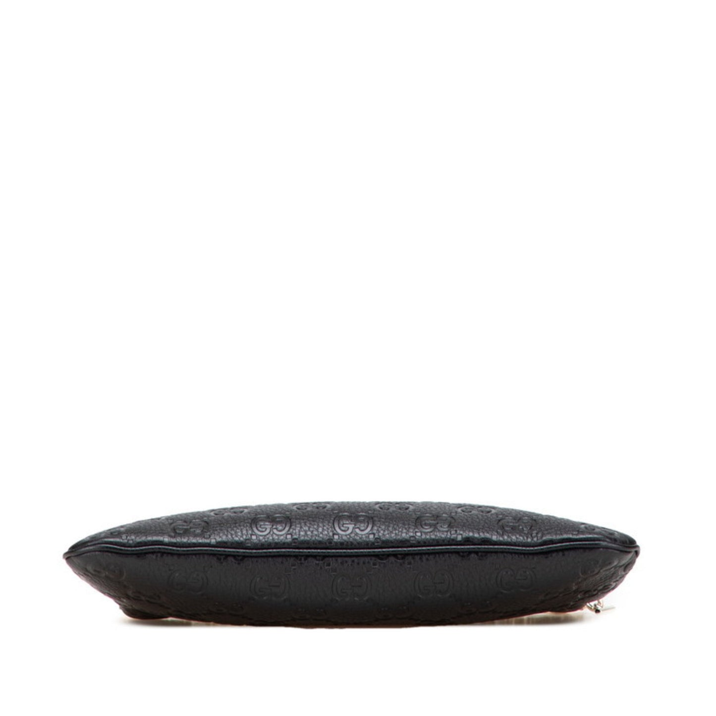 Gucci Gg Emblem Medium Chain Handbag/Shoulder Bag 2Way 815277 Black Leather