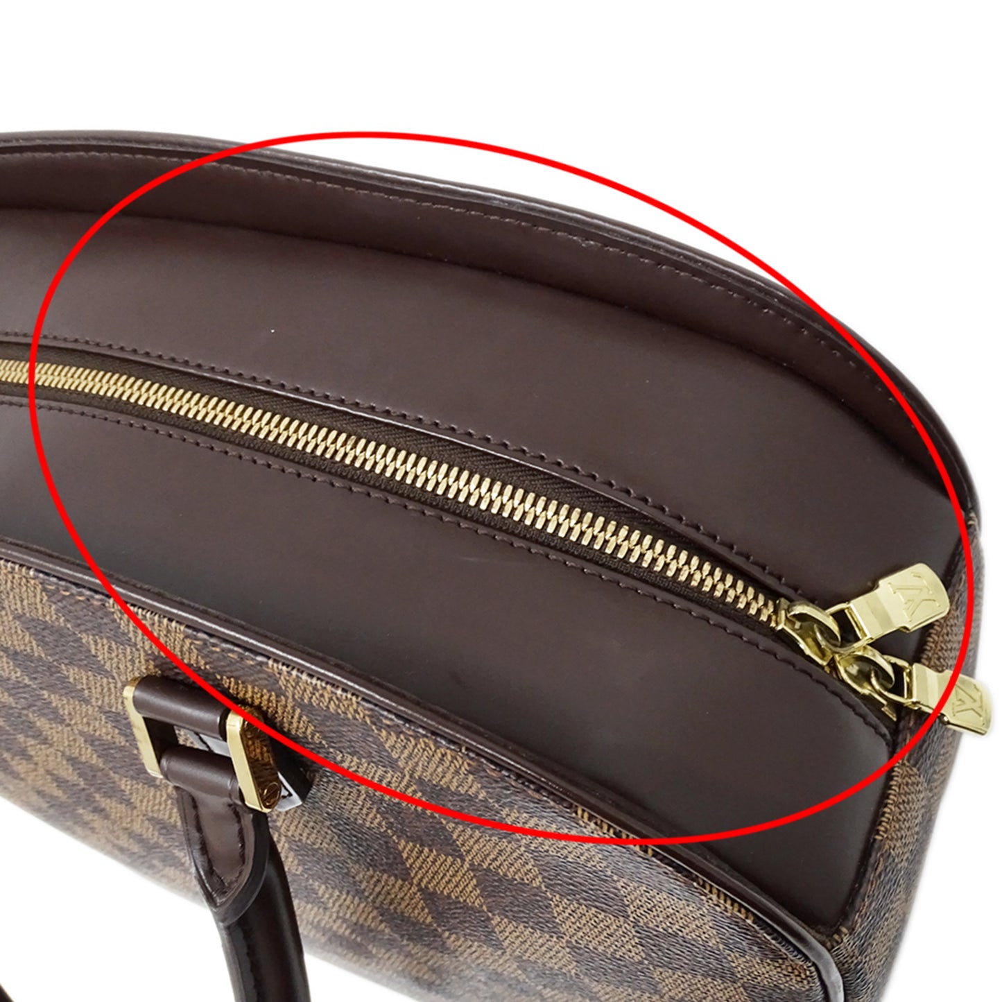 Louis Vuitton Damier Saria Horizontal Handbag N51282 Brown