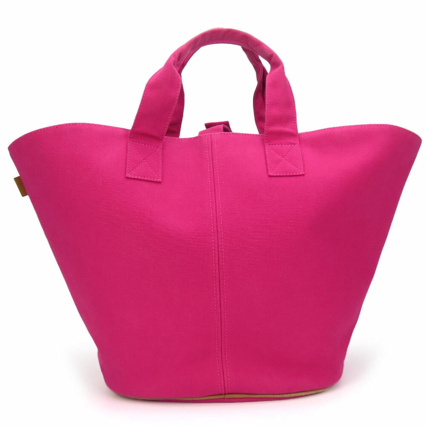Hermes Tote Bag Panier De Plage Mm Canvas Hot Pink