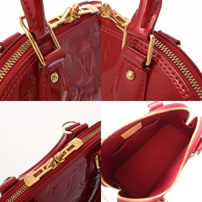 Louis Vuitton Monogram Vernis Alma Bb Pomme D'Amour M91606 Women'S Handbag