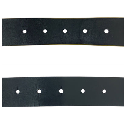 Louis Vuitton 95Cm/38 Inch Black Leather Belt With Silver Hardware