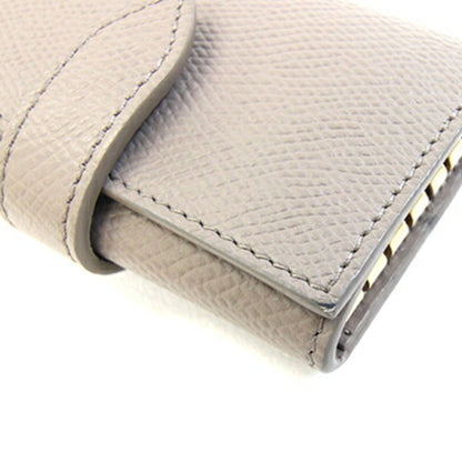 Celine Essential 6-Key Case 10J353Bru Greige Leather