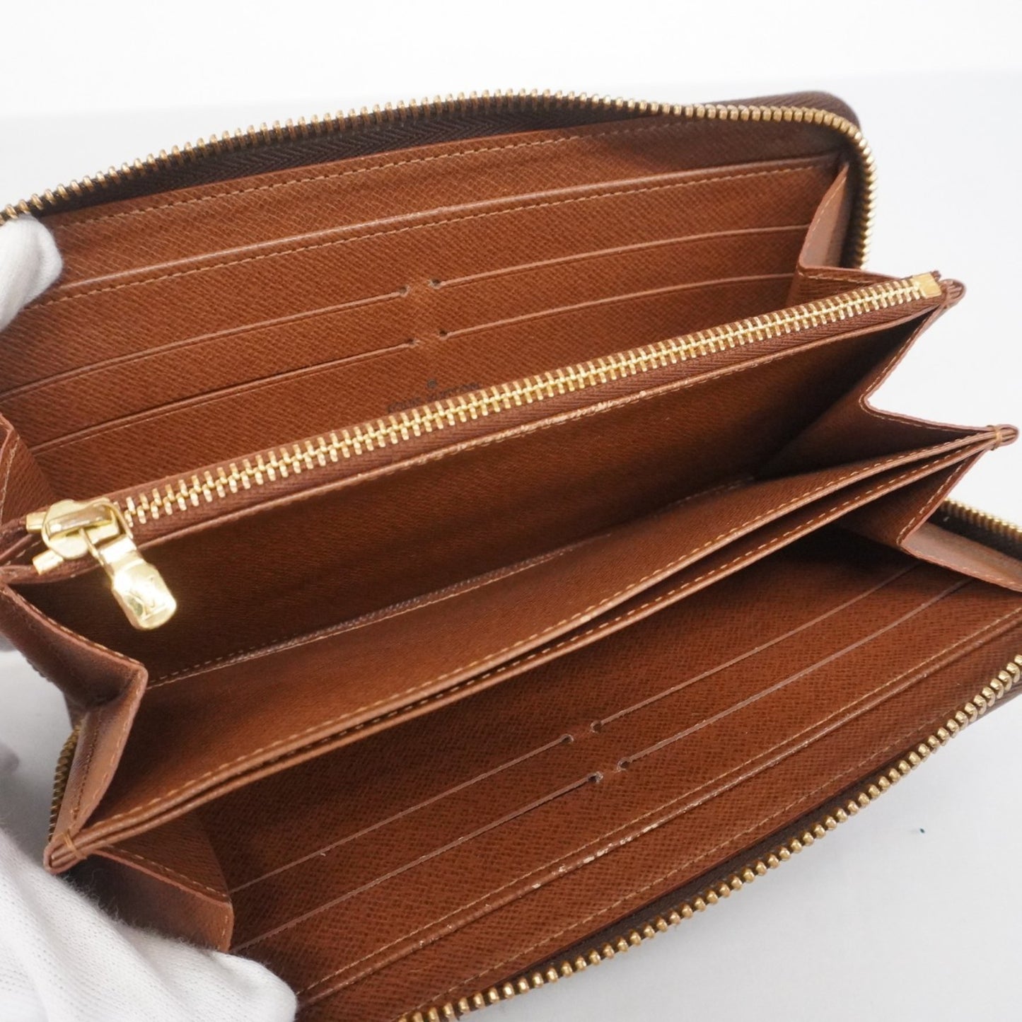 Louis Vuitton Monogram Zippy Wallet M60017 Brown