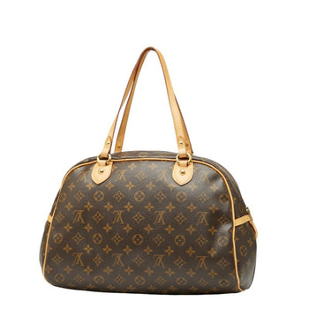 Louis Vuitton Monogram Montorgueil Pm Handbag M95565 Brown Leather