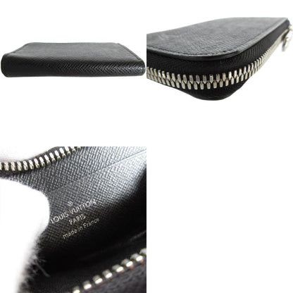 Louis Vuitton Louis Vuitton Wallet/Coin Case Taiga Portemonnay Jour Black Silver