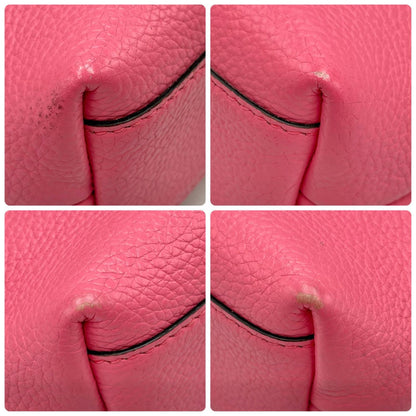 Salvatore Ferragamo 2-Way Mini Tote Shoulder Bag Gu-220024 In Pink Leather