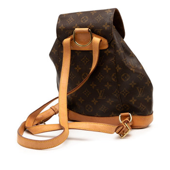 Louis Vuitton Monogram Montsouris Mm Backpack M51136 Brown Leather