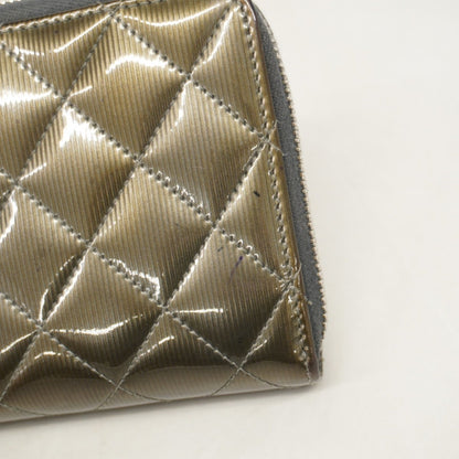 Chanel Matelasse Patent Leather Long Wallet